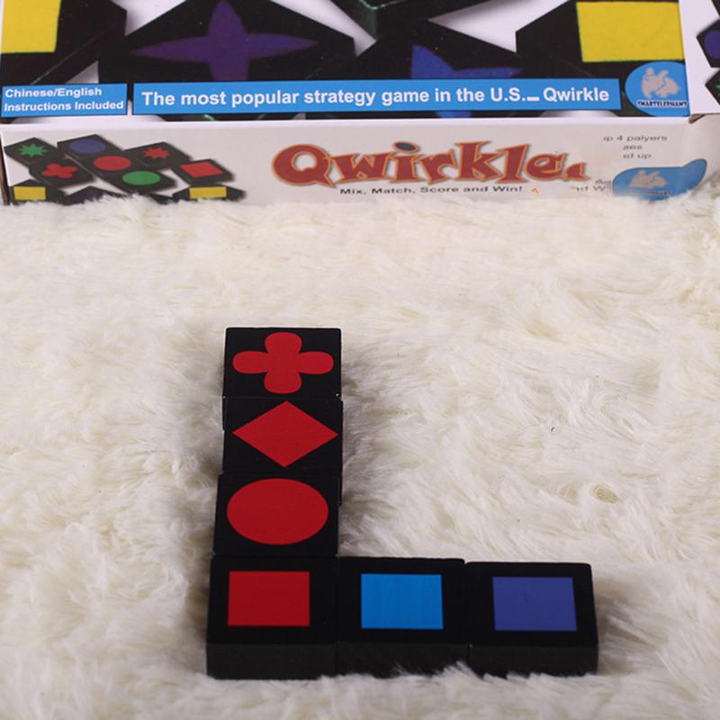 Christmas Gifts Children'S Educational Toys Qwirkle Wooden Chess Parent Child Interactive Games Children'S Adult Toys