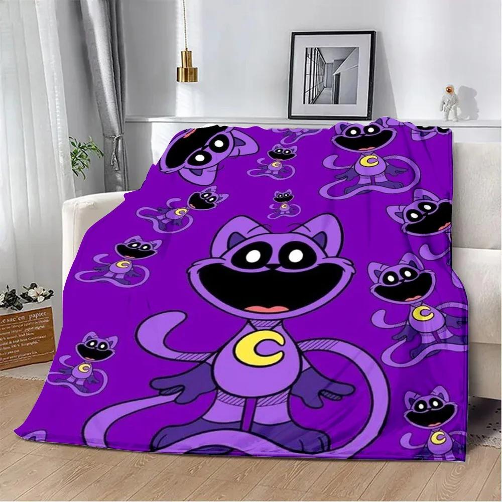 Cute Cartoon CATNAP DOGDAY Printed Blanket Picnic Blankets Warm Blanket Soft and Comfortable Blanket Home Travel Birthday Gift