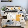 Пододеяльник с изображением мультяшной собаки, короля и королевы, комплект постельного белья с изображением щенка и животных, 2/3 предмета из полиэстера, чехол для одеяла