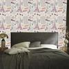 Eiffel Tower wallpaper with flowers for living room and bedroom 50x1000