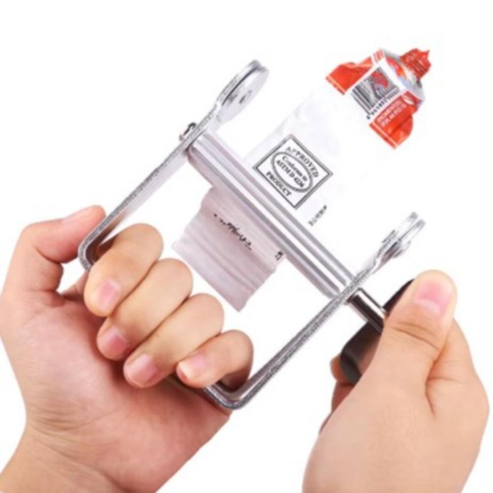 Frosted Rolling Toothpaste Squeezer Aluminum Squeezing Tool Tube Wringer Tightener Silver Cosmetic Paint Extruder Hand Cream