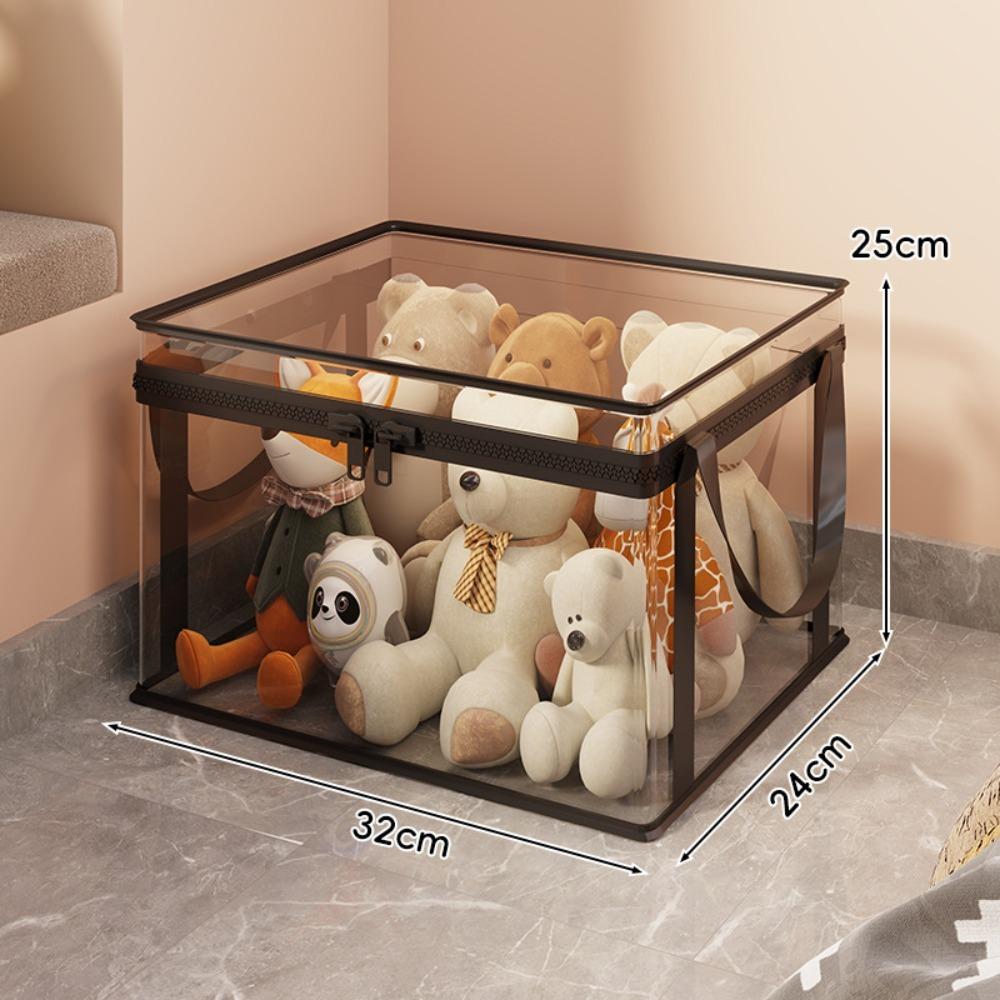 Transparent Storage Organizer Box Large Capacity Storage Case Durable Storage Bag  Home Storage