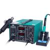 YIHUA 852D+ Цифровая паяльная станция 2-в-1 с контролем постоянной температуры и феном.