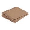Serviette De Table - Ethnique - Gris - 40x40 Cm - 100% Coton - Lavable En Machine