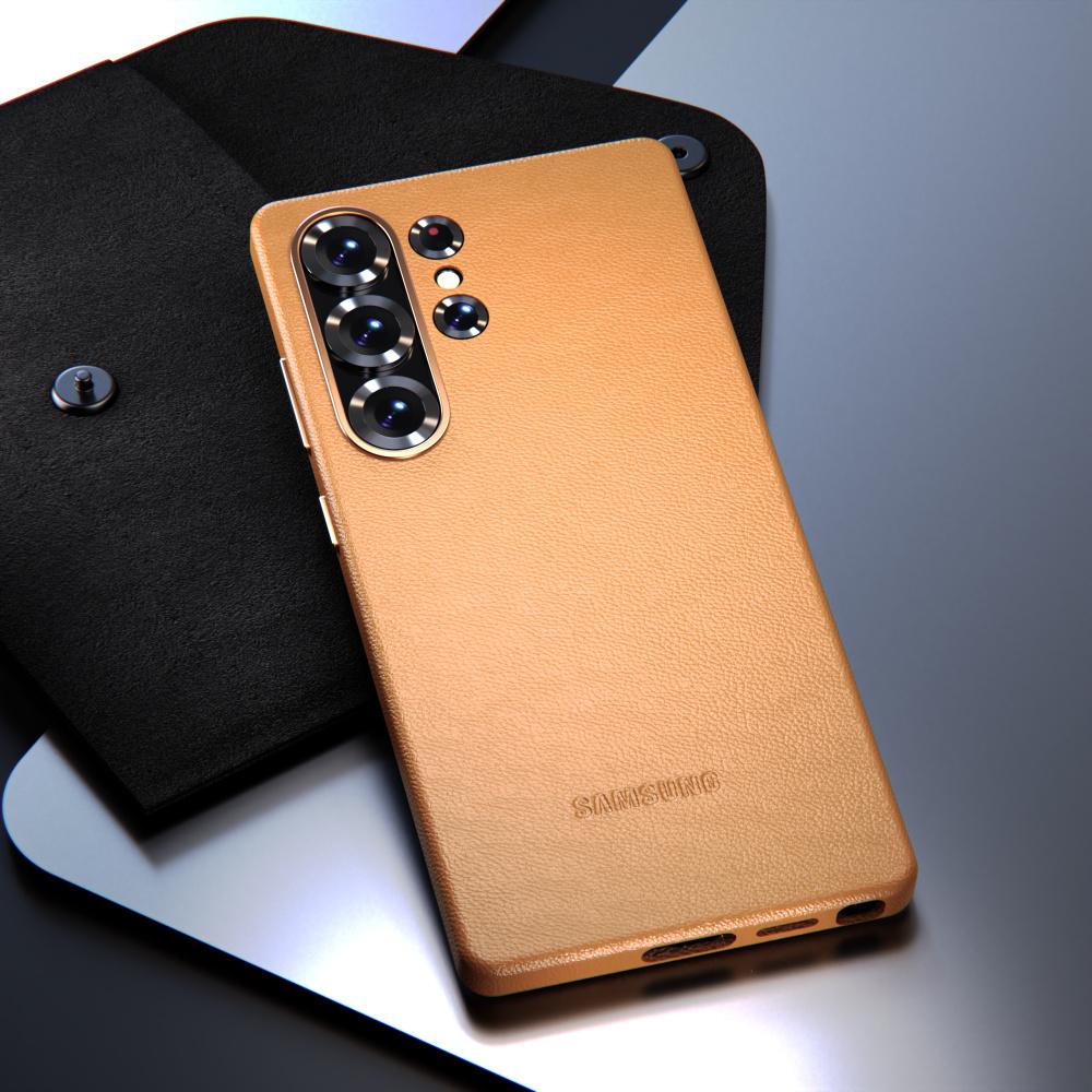 Samsung Galaxy S25 Ultra Plus кожаный чехол противоударный чехол с текстурой овчины защитная задняя крышка для S25Ultra S25Plus S25