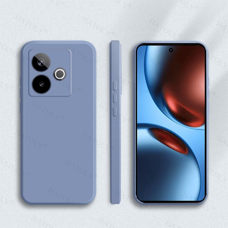 Чехол-накладка для Realme GT 7 Для Realme GT 7 Противоударный чехол из жидкого силикона конфетного цвета Для Realme GT 7 Чехол 6,78 дюйма