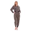 Keanu Womens/Ladies Leopard Print Fleece Jumpsuit
