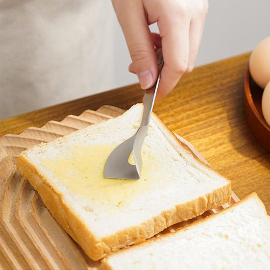 Stainless Steel Cheese Slicer Handheld Butter Cheese Cutter Right Angle Butter Knife Spreader Cheese Chopper for Home Kitchen