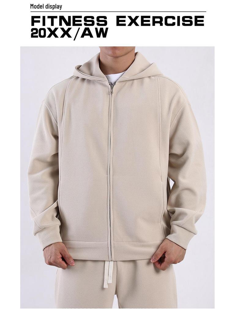 Мужской кардиган-худи на молнии - Осенне-зимняя верхняя одежда Smart Casual с карманами (2024)
