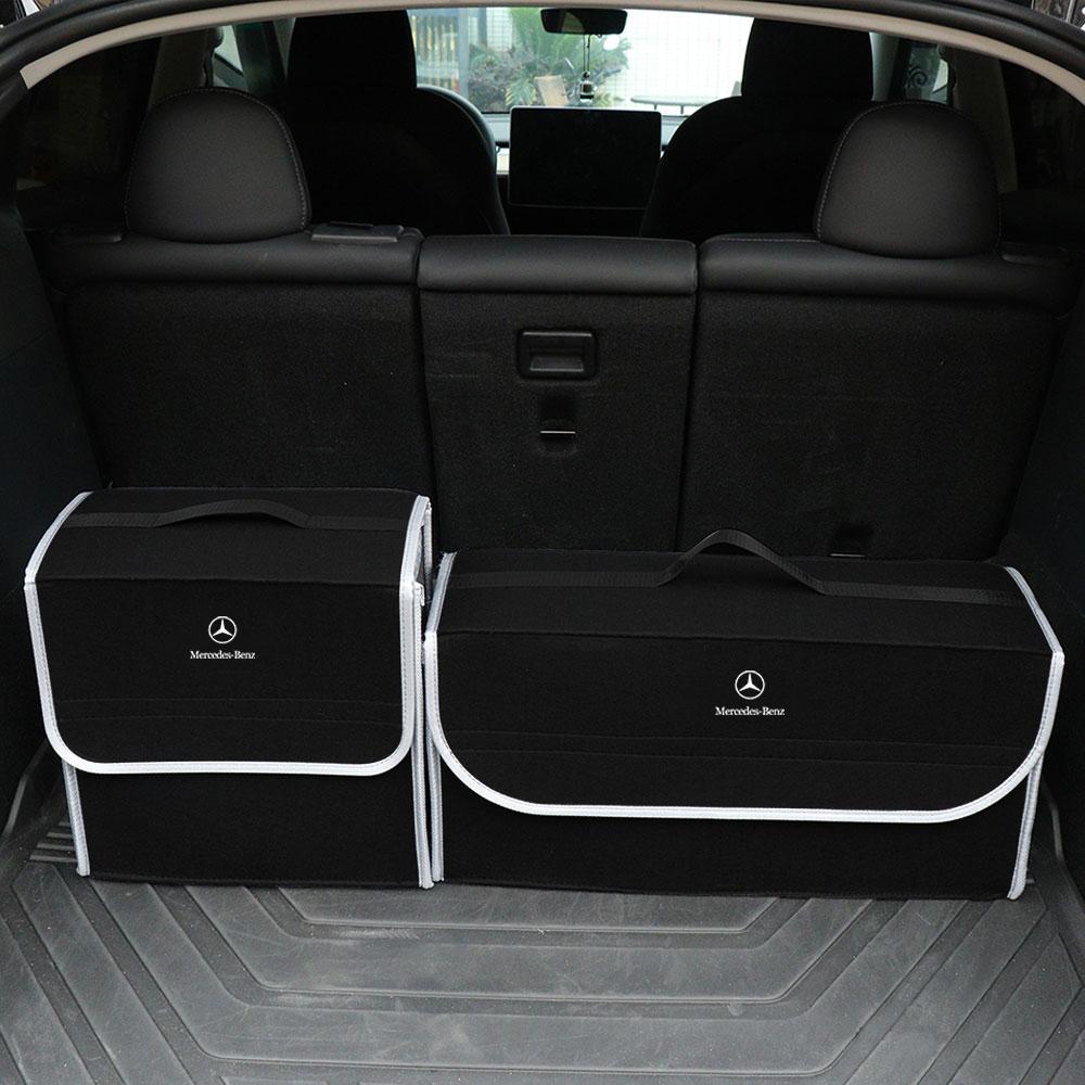 Car Trunk Large Capacity Sundries Storage Box Organizer Bag Tool Case For Mercedes Benz AMG GLE GLS GLC CLA GLB ML C500 C200 C300 W204 W206 W205 W212