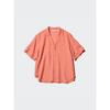 Uniqlo Linen Blend Open Collar Shirt  Short Sleeve 