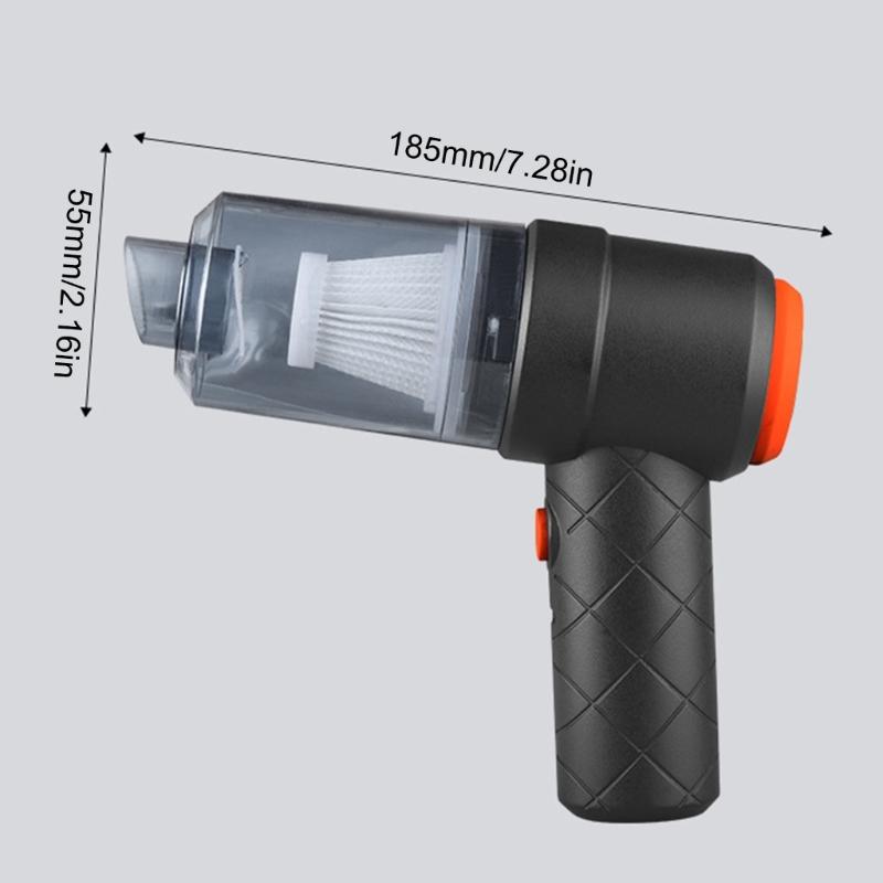 Маленький беспроводной автоматический пылесос с сильным всасыванием, воздуходувка для пыли в автомобиле, мощный и маленький для эффективной уборки