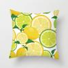 Home Decor Yellow Lemon Pattern Summer Cushion Cover Pillow Sofa Decorative