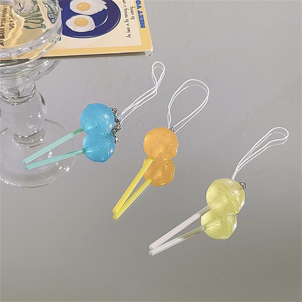 Имитация Еды Подвеска Леденец Шарм для Телефона Брелок Леденец Шнурок для Телефона Ювелирные Изделия Подарки