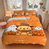 Pumpkin Halloween Adventure Print 3Pcs Bedding Setduvet Cover With 2 Bedropillowcase Home Birthday Gift