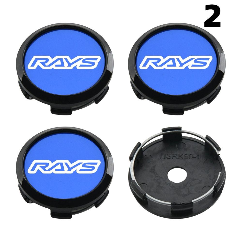 1Set/4PCS OD 60MM / ID 56MM Rim Caps RAYS VOLK VR Logo Wheel Center Cap Wheel Cover Hub caps Sport Car Tire Accessories