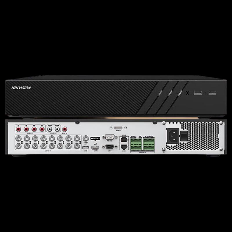 Hikvision 16-Channel 4-Bay Hybrid DVR CN plug (adapter included)