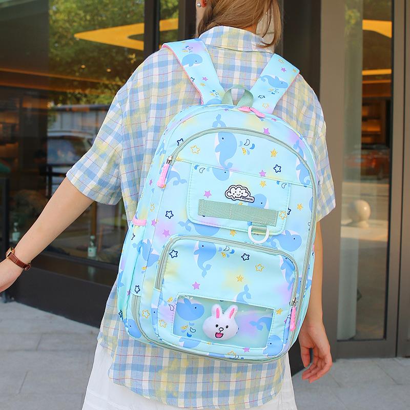Student Schoolbag Women's Cartoon Backpack Large Capacity Children's Schoolbag