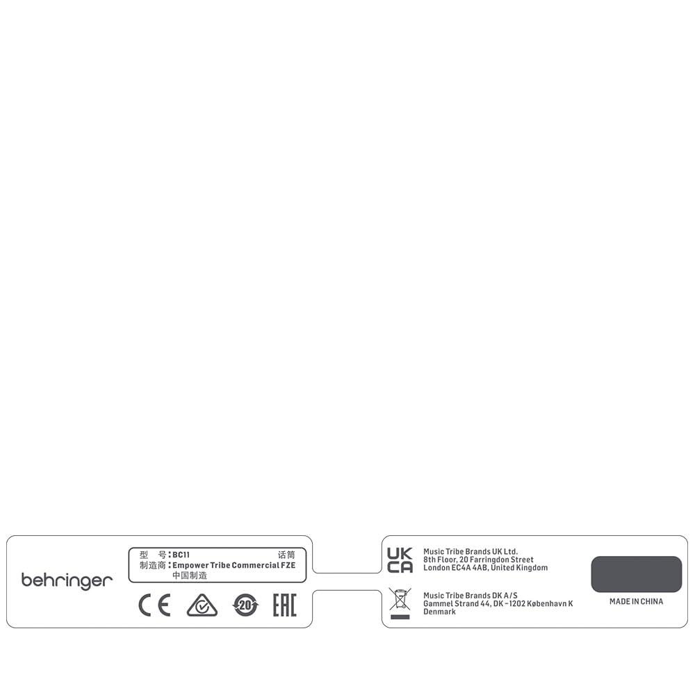 Behringer Премиальный кабель для наушников BC11 со встроенным микрофоном