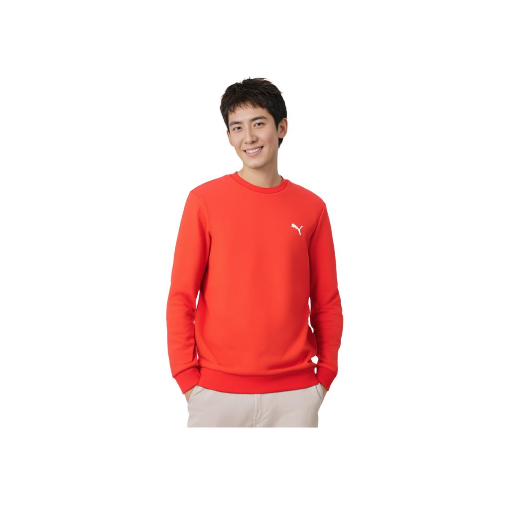Puma Pullover Comfortable Crew Neck Sweatshirt Men Sweatshirt Red 848731-05