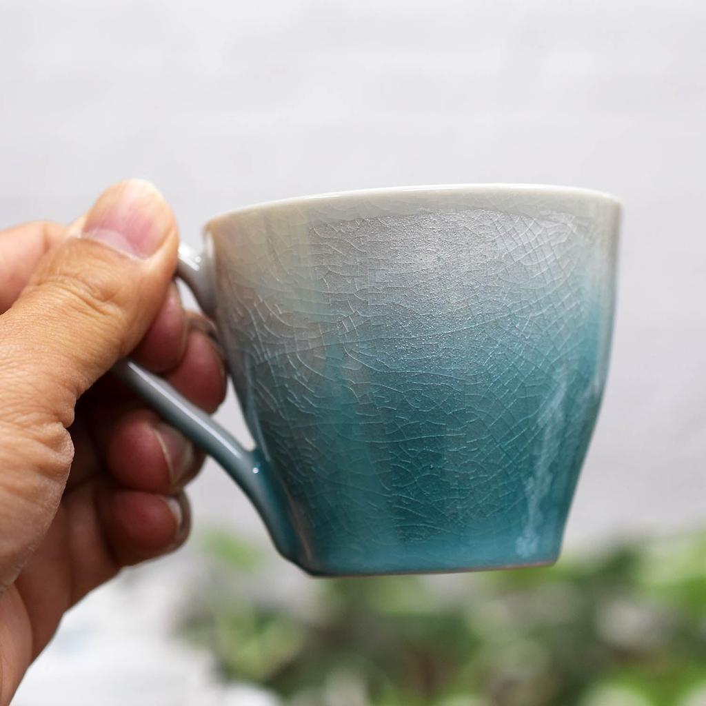 Набор парных кофейных чашек и блюдец Kutani, серебряный цвет, стильная керамическая посуда бренда