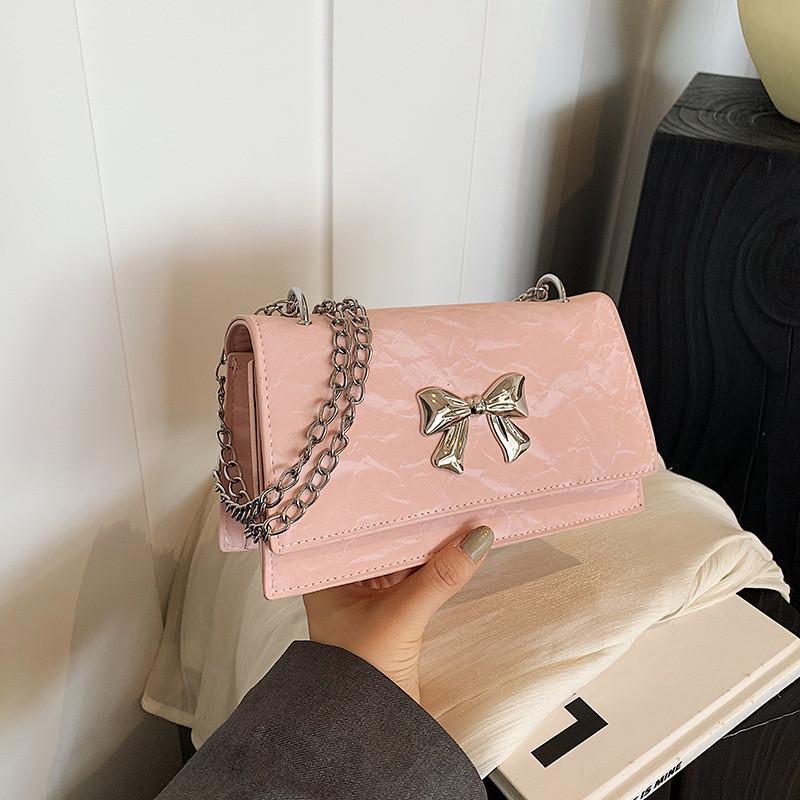 Chic Street Style Chain Shoulder Bag Fashion Trendy Small Square Bag For Women