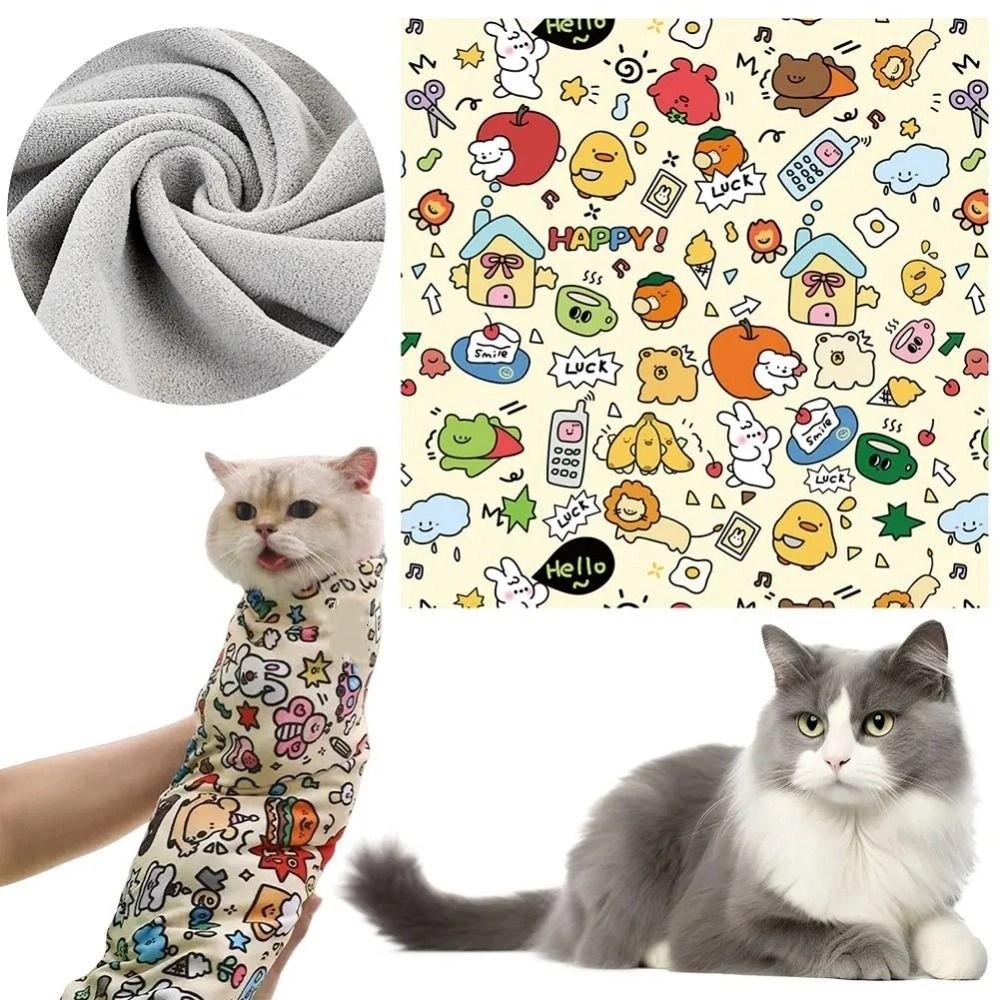 Anti-Escape Cat Grooming Wrap Anti-Scratch Cat Calming Wrap Cat Restraint Wrap  Home