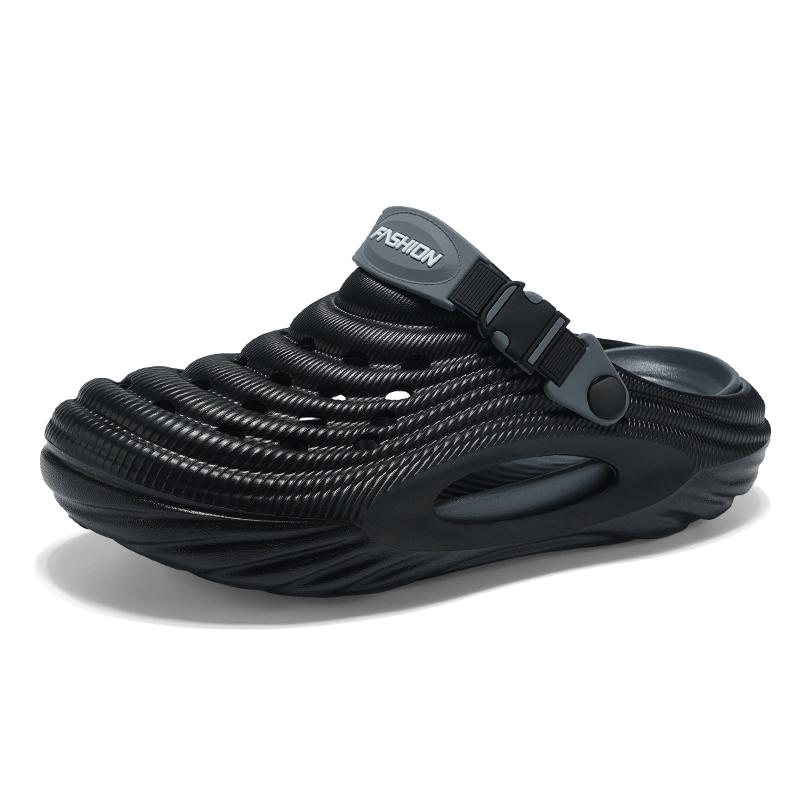 Мужские тапочки Новые большие размеры Модные сандалии на толстой подошве Повседневные удобные дышащие уличные пляжные туфли для мужчин шлепанцы