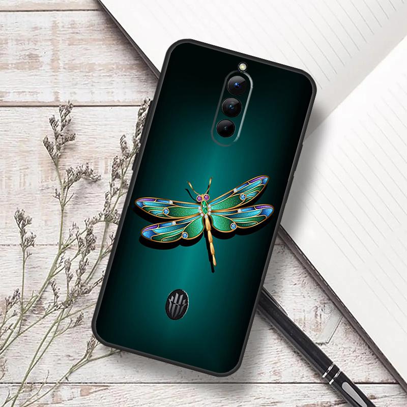 Dragonfly Animal Art Case For ZTE Nubia Red Magic 11 10S 9S 8S 8 9 10 Pro Plus 7 6S 7S Pro RedMagic 10 Air Cover