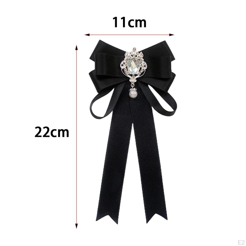 Bow Tie for Women Ladies Necktie Bowknot Bowtie Formal Clothes Decoration Elegant Rhinestone Girls