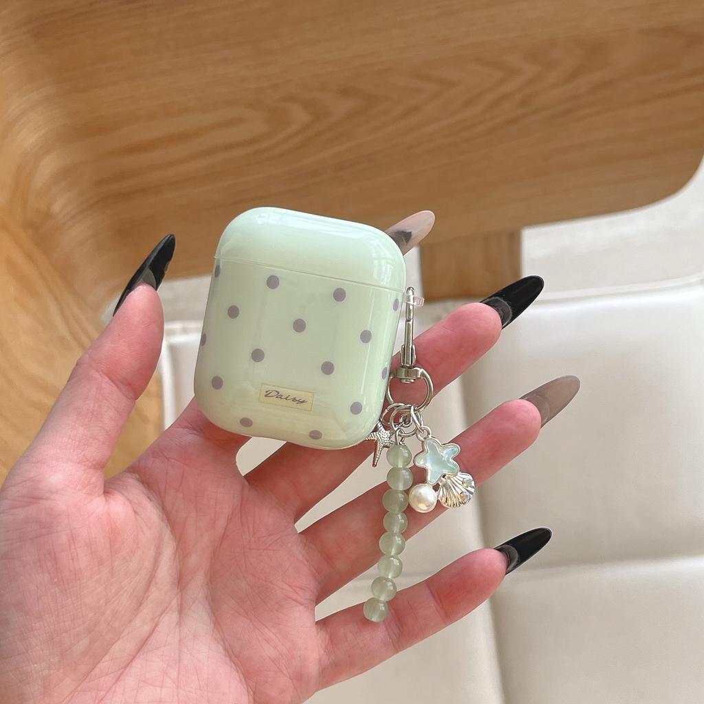 Korean contrasting polka dots for AirPods 1 /1 protective case pro1 wireless bluetooth 1/1 generation earphone case pendant