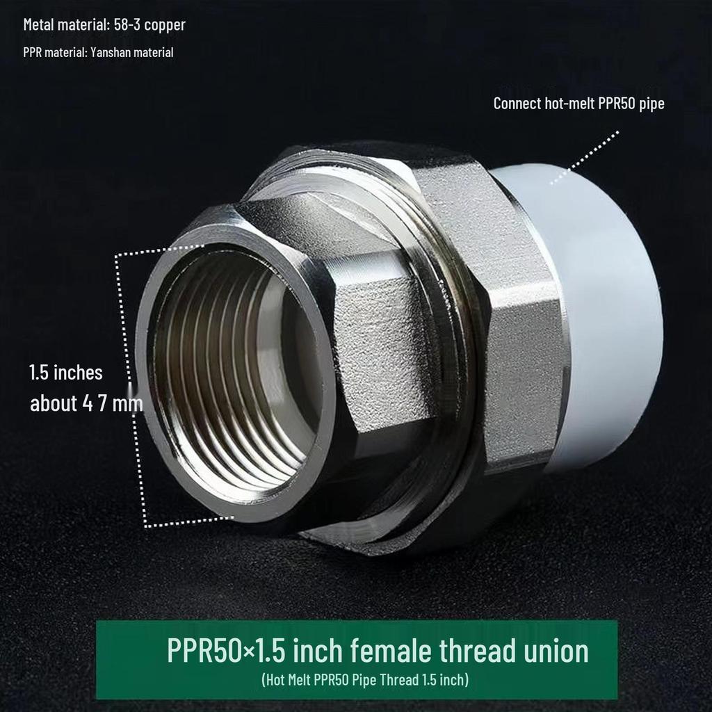 PPR Медно-чугунная муфта, внутренняя и наружная резьба, 20-110 мм, двухсторонняя PPR чугунная муфта