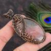 Rhodonite Handmade Copper Wire Wrap Jewelry Pendant 2.96 H3M79