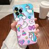 Cute Rainbow Unicorn Transparent Case For Apple iPhone 17 16 15 14 13 12 11 Pro Max 16 Plus 16E 17Air 17Pro Phone Cover Silicone