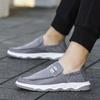Мужская обувь из ткани Ice Silk Cloth, летние мужские повседневные дышащие кроссовки, трендовые туфли без застежек из вулканизированной ткани, мокасины для вождения
