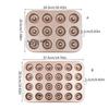 12/24 Cavity Doughnut Baking Pan Nonstick Cake Baking Pan Carbon Steel Mini Donut Mold Doughnut Bakeware Tray Durable