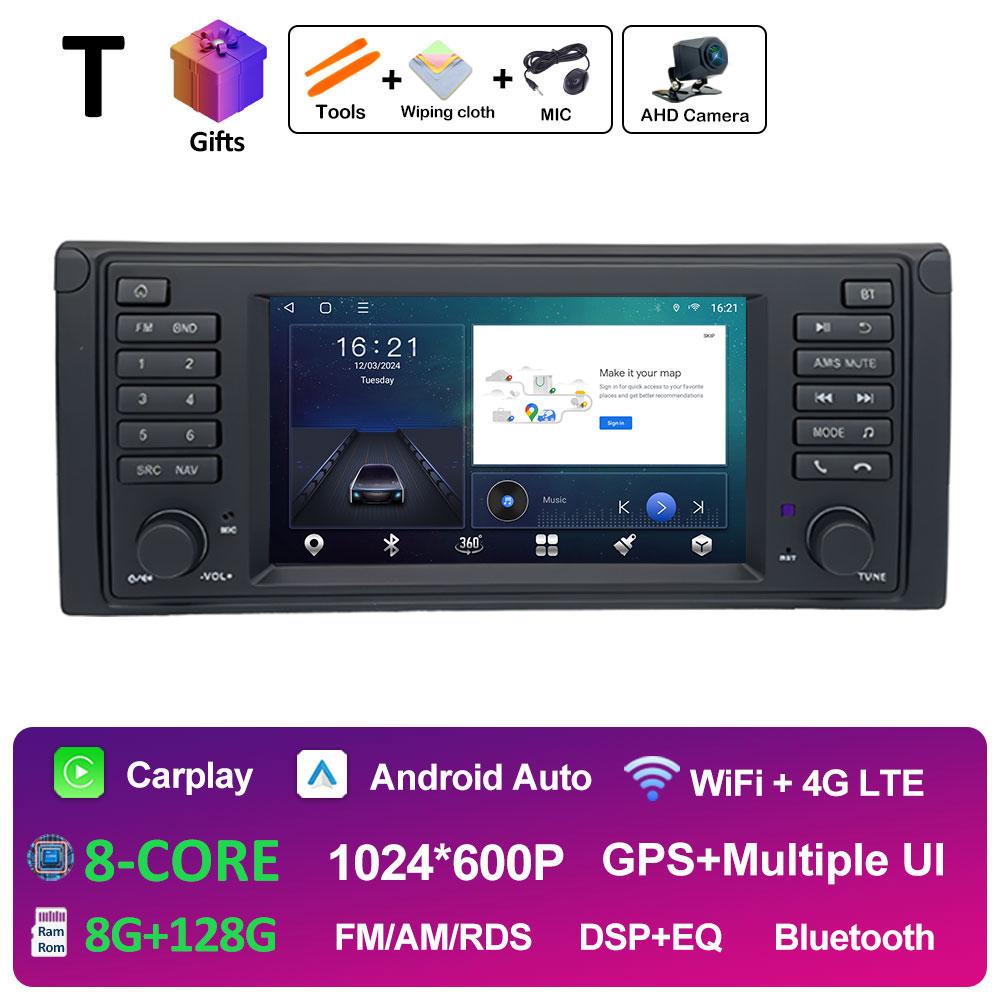 For BMW E39 GPS Navigation Wireless Carplay Autoradio 2.5D Touch Screen Car Video Radio Multimedia Player Android Auto Head Unit