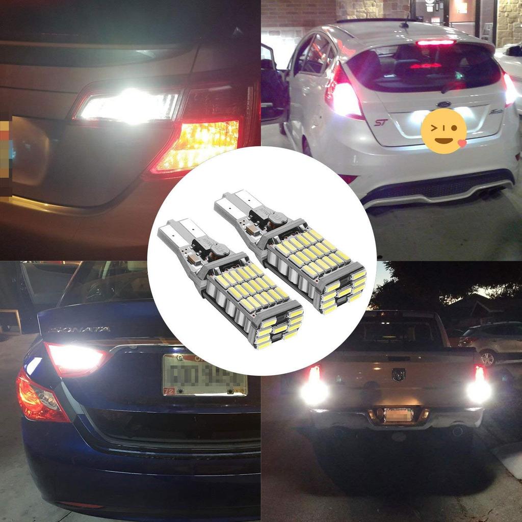 Светодиодная лампа заднего хода Autart T16/T15 W16W, Взрывной свет, 1000 Лм Высокая яркость, Неполярная, Встроенная