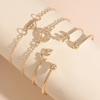 Jewelry Simple Leaves and Decorative Bracelet Accessories Women Simple Atmosphere Joker 4-piece Bracelet In Summer.