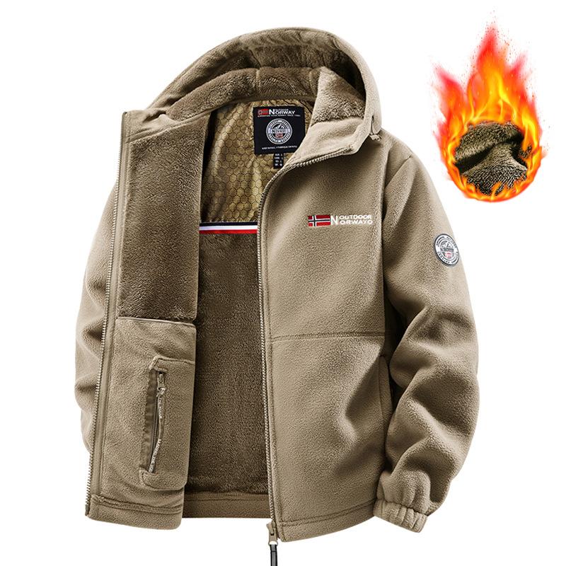 Теплое и плюшевое толстое пальто на осень и зиму, модная флисовая ткань, графеновая подкладка с защитой от холода, предпочтительно для осени и зимы