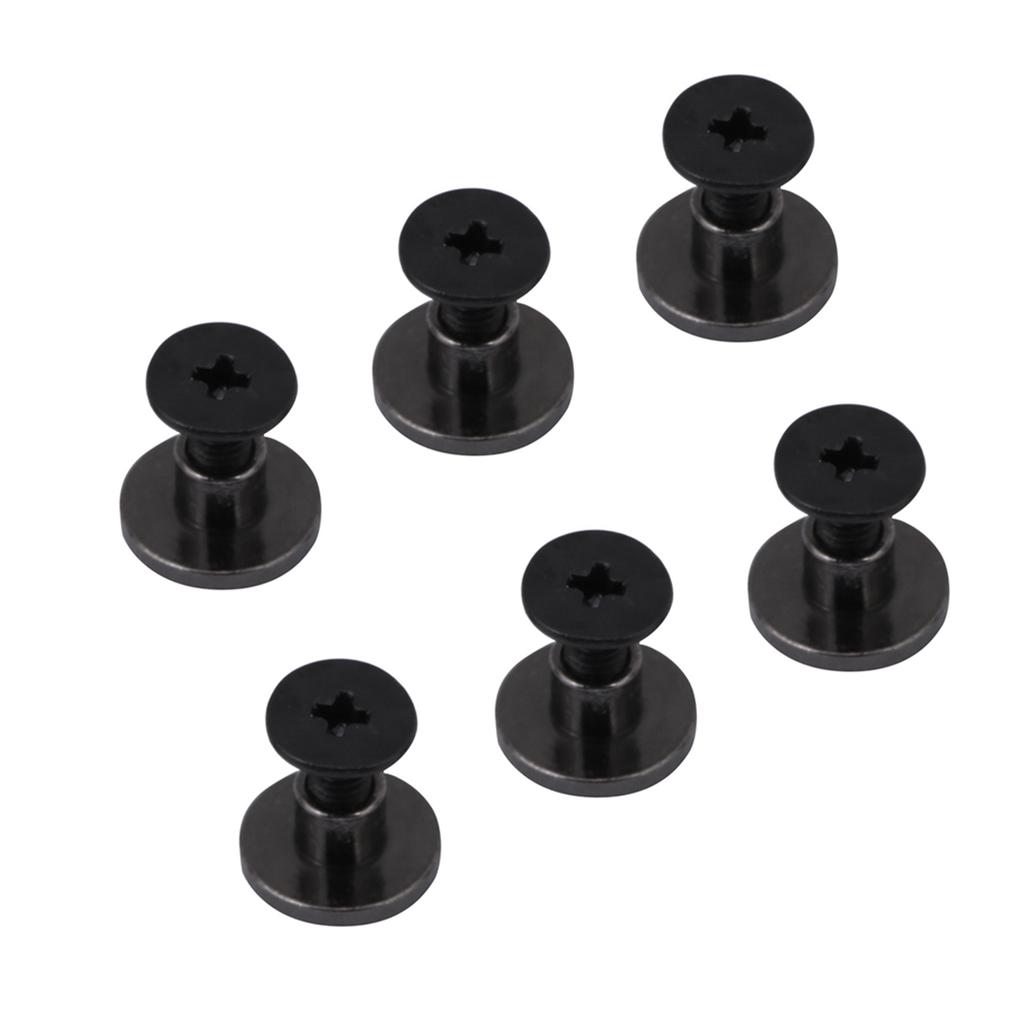 20 комплектов латунных заклепок с плоской головкой для ремней и ремешков, винты для багажа и изделий из кожи, 5 мм 8 мм