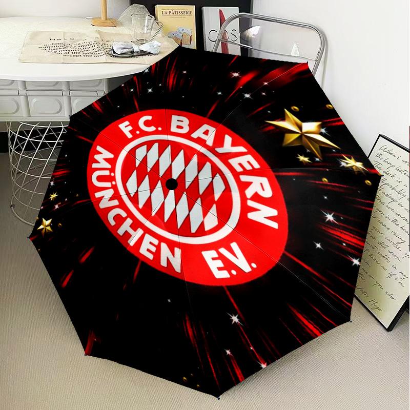 1 шт. Складной зонт FC Bayern München с принтом, автоматический зонт 8-спицевый для путешествий, кемпинга, подарки для фанатов, рождественские подарки