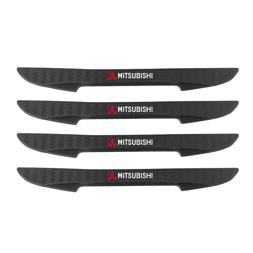4Pcs Car Door Anti-collision Strip Decoration Edge Bumper Strip Protective Stickers for Mitsubishi Asx Lancer 10 Outlander 3