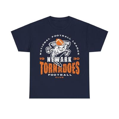 Футболка футбольной команды Newark Tornadoes New Jersey Est 1930