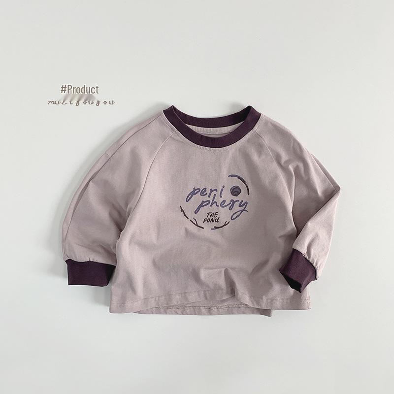 Детская весенняя футболка: Модный повседневный топ для мальчиков и девочек - Универсальная базовая футболка для малышей