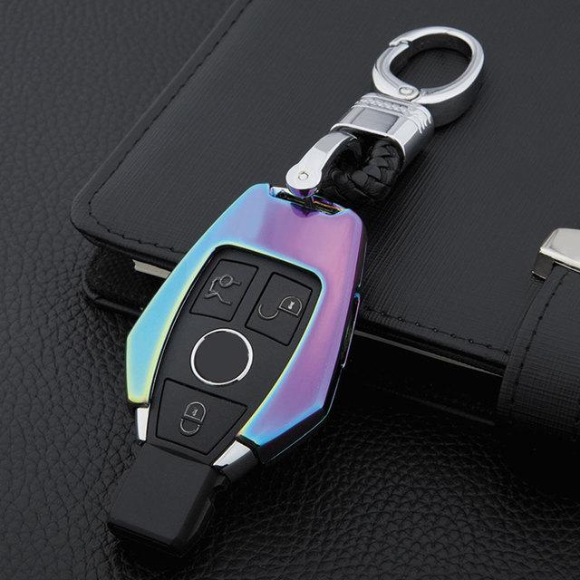 Для Mercedes Benz W204 W212 C180 GLK300 CLS CLK CLA SLK CSE Class Remote Smart Car Key Case Cover Сумка для набора ключей из цинкового сплава
