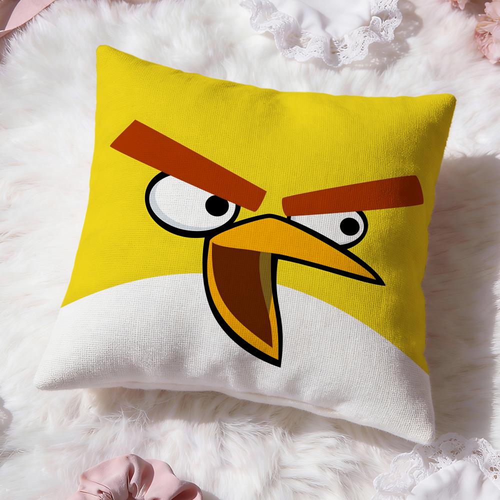 Милая Мультяшная Наволочка Angry Birds Премиум Комфорт Двусторонняя Подушка - Дизайн Два в Одном Для Любой Комнаты и Салона Автомобиля