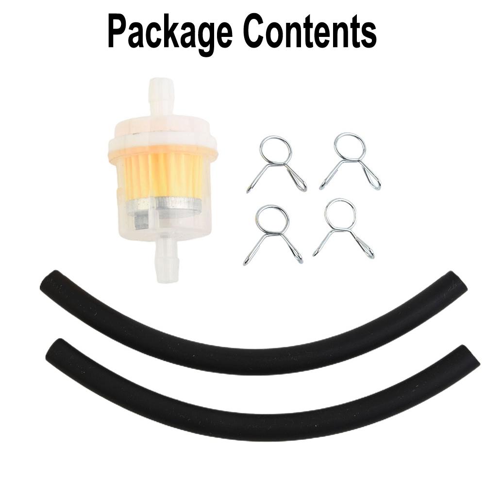 Топливный бензиновый встроенный фильтр со шлангом и зажимами для мини-мотора 47cc 49cc, питбайка