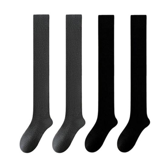 Женские чулки выше колена, эластичные рубчатые чулки выше колена, самонагревающиеся дышащие носки для сапог для свиданий, вечеринок, уличной одежды