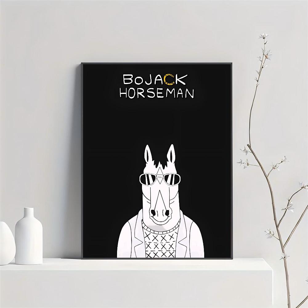 1 шт. Забавный постер B-BoJack Horseman HD постеры для дома, комнаты, бара, кафе, декора, художественная настенная живопись, картина